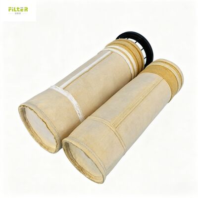 Bolsa de filtro de alta temperatura | Bolsa de filtro de polvo de aramida / fibra de vidrio / PPS