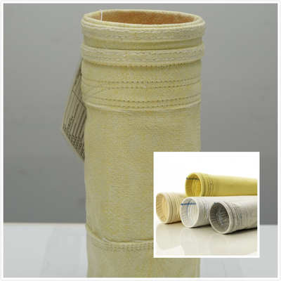 bolso de filtro de la fibra de vidrio de filtro 800GSM del FMS de alta temperatura de los bolsos/del bolsillo