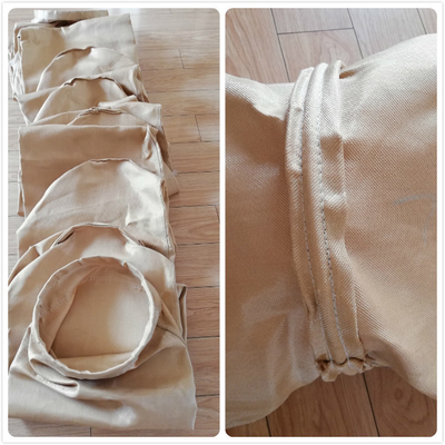 Bolso de filtro de alta temperatura durable del hidrófugo del aceite de la fibra de vidrio de los bolsos de filtro