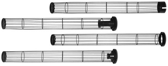 Castre la jaula da alta temperatura plateada cinc del bolso de filtro del silicio/la forma favorable de la aduana de las jaulas del bolso