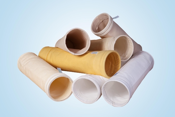 Bolsos de filtro no tejidos del PPS del fieltro de la aguja 450GSM~550GSM para las calderas con carbón