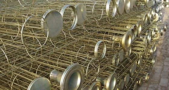 Acero de carbono galvanizado silicón del acero inoxidable de Organo de la jaula del bolso de filtro de la eliminación del polvo