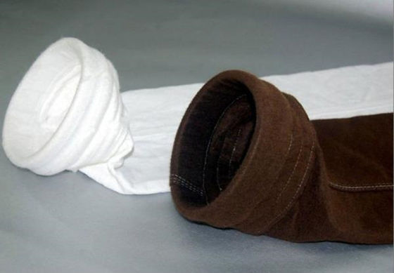 Bolsos de filtro industriales de la tela del jet del pulso del PTFE de PTFE agua y prueba de aceite Treament