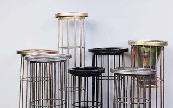 16 diseño industrial vertical de Cutomized de la jaula del bolso de filtro de los alambres SS304 para el bolso de filtro del polvo