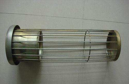 Superficie lisa galvanizada de filtro de la jaula de acero del bolso para el colector de polvo del aire