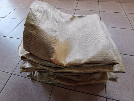 Bolso de filtro de alta temperatura del aceite y del hidrófugo de la fibra de vidrio para la planta del cemento