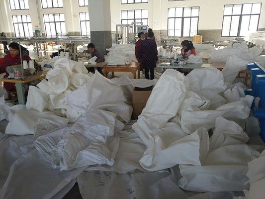 Bolso de filtro líquido modificado para requisitos particulares del poliéster blanco de la cremallera para el tratamiento de aguas