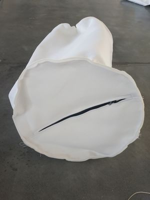 Bolso de filtro líquido modificado para requisitos particulares del poliéster blanco de la cremallera para el tratamiento de aguas