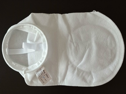 Bolso de filtro sentido aguja de 200 PP PE del micrón con el anillo plástico