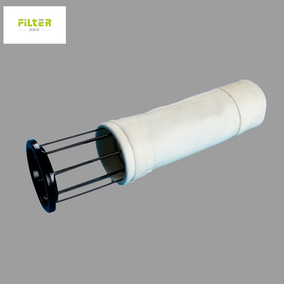 Bolsos de filtro de acrílico des alta temperatura de 550GSM Baghouse blancos