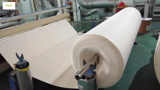 Tela filtrante del fieltro de la aguja de Arcylic 550GSM para la abrasión anti industrial del filtro de bolso