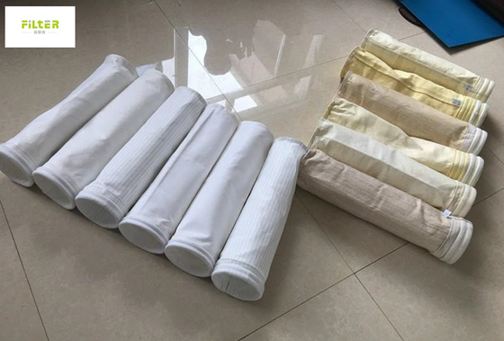 Bolso de filtro no tejido de Nomex PPS P84 PTFE para el filtro de bolso industrial