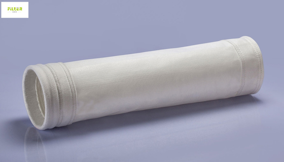 bolso de filtro industrial del poliéster de 500g 550GSM para las plantas del cemento