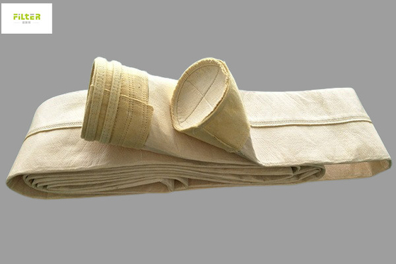 Poliéster industrial Aramid de la fibra de vidrio de los bolsos de filtro del polvo del bolso de Baghouse Silo