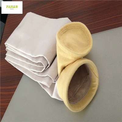 Bolsos de filtro de la fibra de vidrio de la membrana de PTFE para el colector de polvo de la planta del acero cementado