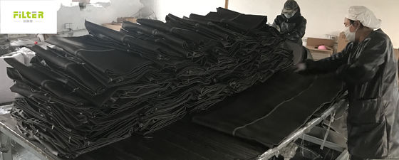 Bolso de filtro negro de la fibra de vidrio para la resistencia a la corrosión de la planta del cemento