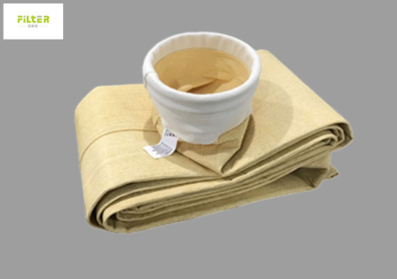Bolso de filtro de alta temperatura de 550GSM Aramid Nomex para el filtro del polvo
