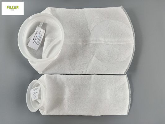Bolso de filtro líquido de los PP del derretimiento caliente 5 micrones con el anillo plástico