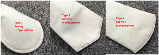 Bolso de filtro líquido de la agua/aceite/PE con Ring Alkali Resistance plástico