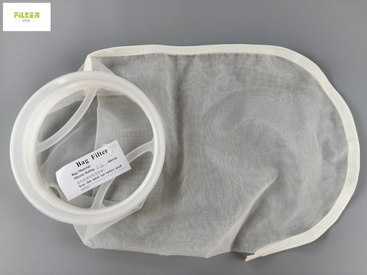 Filtración de acero de 25 PP Ring Water Filter Bag For del micrón industrial