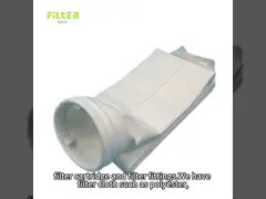 Bolsa de filtro de poliéster de tamaño personalizado con alta temperatura de fusión para ambientes húmedos y ácidos